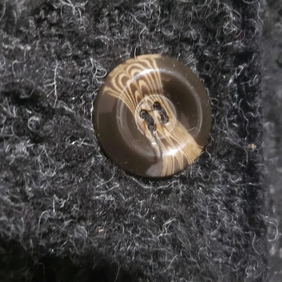 Papa Vancouver Womans  Long Blue/Black Button Down Sweater. - Picture 9 of 9